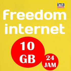 Paket Data Indosat Data Freedom (Kuota Full 24Jam All Area) - Freedom Internet 10GB 30 Hari