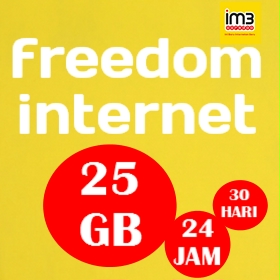 Paket Data Indosat Data Freedom (Kuota Full 24Jam All Area) - Freedom Internet 25GB 30 Hari